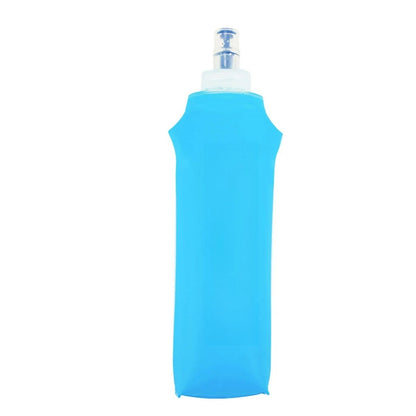 Foldable Silicone Water Bottle with Bite Valve, 150ml/250ml/500ml Lightweight Travel Bottle, No Leakage for Hiking Running Campi