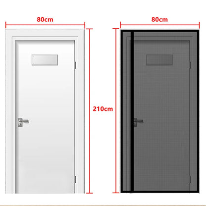 DTGJ Magnetic Door Screen,Black Side Door Magnetic Mosquito Net,Insect Proof Flight,Summer and Kitchen Indoor Invisible Net
