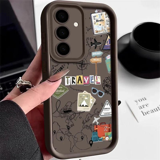 Travel Map TPU Case for Samsung Galaxy Series