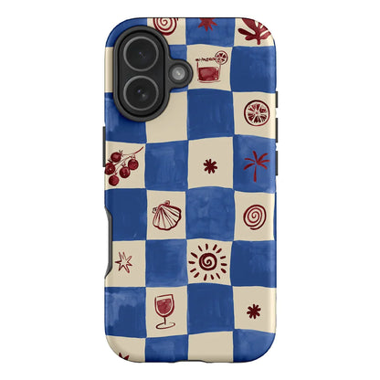 Luxury Clmj Summer Beach Phone Case for iPhone 17 17e 16e 16 15 14 13 12 11 X XS XR Air Pro Max Plus Double-layer Back Cover