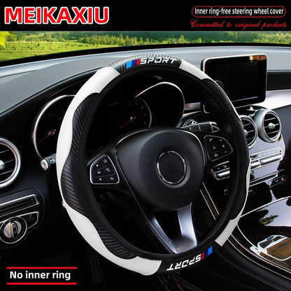 All-Season Carbon Fiber Sport Steering Wheel Cover