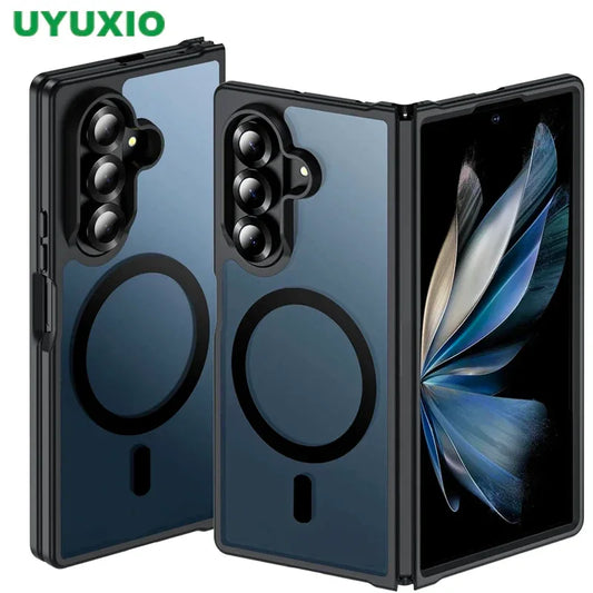 UYUXIO Magnetic Translucent Slim Case for Samsung Galaxy Z Fold 7