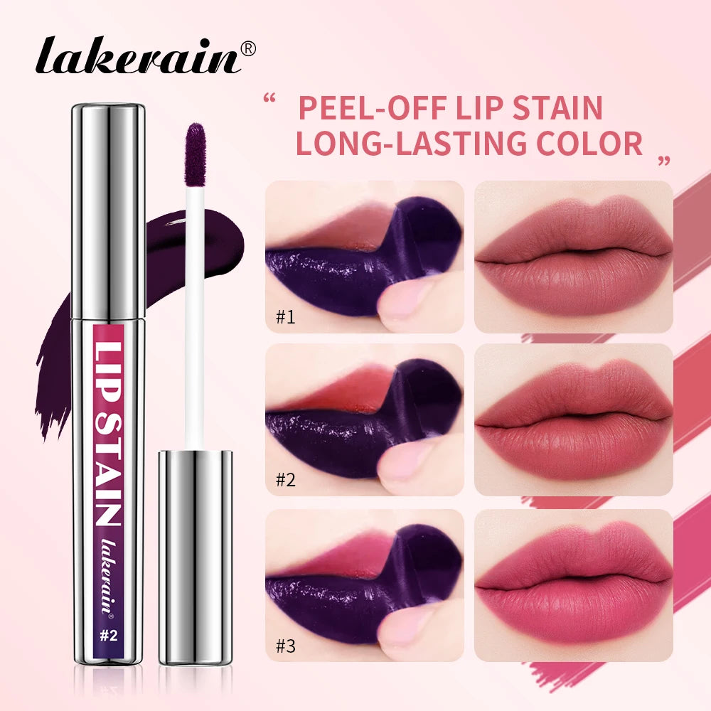 Peel-Off Lip Stain – 3 Long-Lasting Waterproof Shades