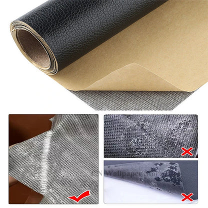Repair Patches Self-Adhesive Leather PU Leather Fabric Stickers for Leather Clothes Sofa Car Seats Furniture Bags Repair Sticky