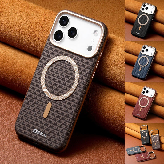 Luxury Business Leather Magnetic Case for iPhone