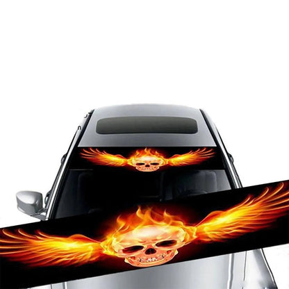 Car Sunshade Stickers Auto Front Windshield 3D Vinyl Film Rear Gear Sunshade Decorative Decals Stickers Cars Decorative Stickers