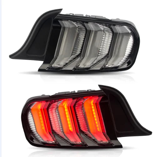 VLAND LED Tail Lights for Ford Mustang S550 2015–2023 Sequential Turn Signal 5 Modes Rear Lamps Assembly