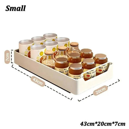 Pull-Out Metal Cabinet Storage Drawer Organizer Rack