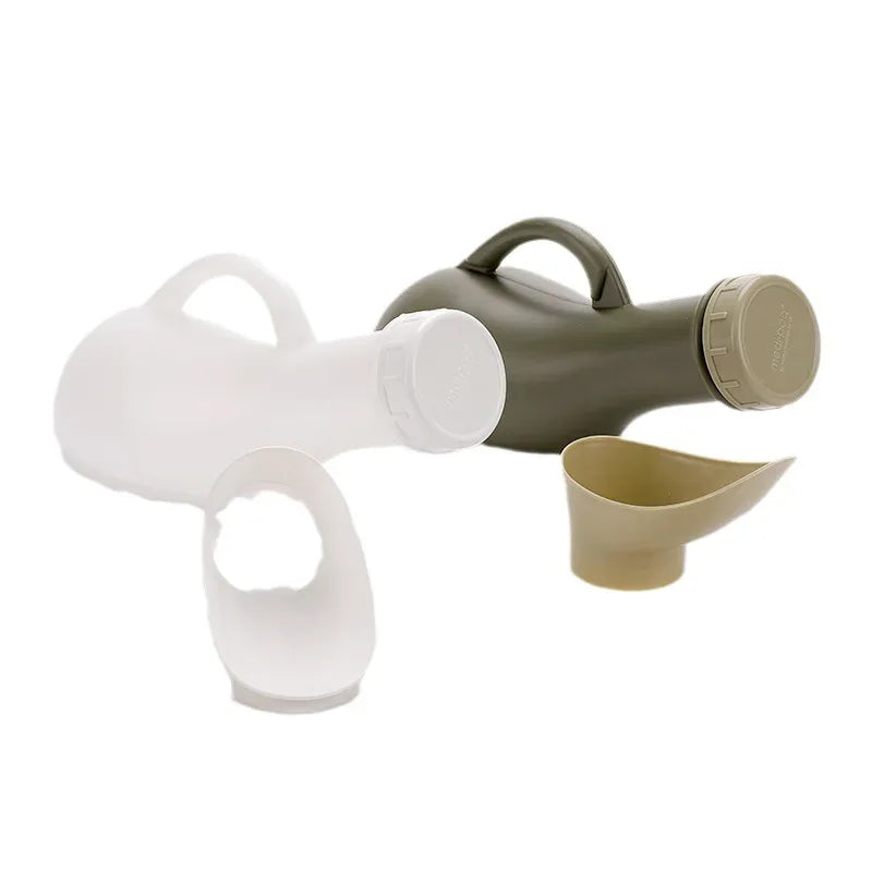 Portable Plastic Mobile Urinal Bottle with Cap for Travel Camping Car Toilet Pee Aid - Lightweight Portable Urinal for Men