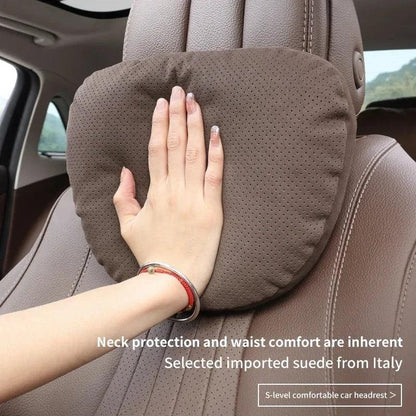 Car Headrest Neck Support Pillow – Maybach Design, Soft & Adjustable - Urbizia