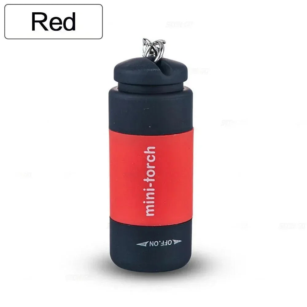 USB Rechargeable LED Multifunctional Strong Light Pocket Keychain Flashlight Waterproof Outdoor Hiking Camping Mini Flashlight - Urbizia