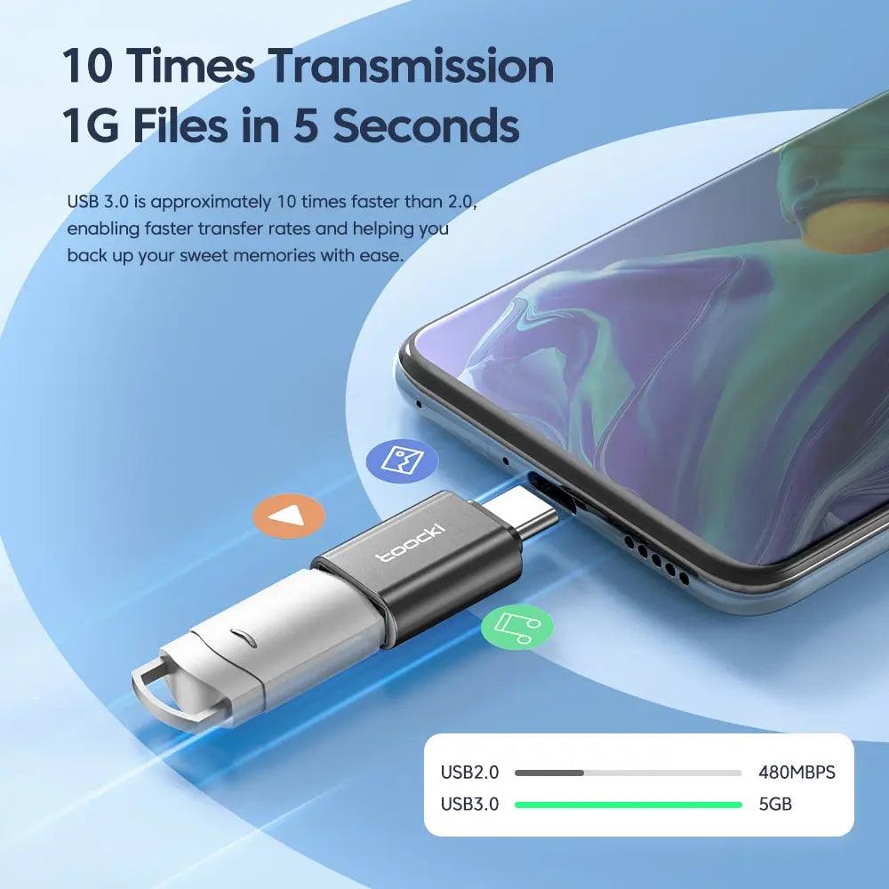 USB 3.0 OTG Type-C to USB Adapter High-Speed Data Converter