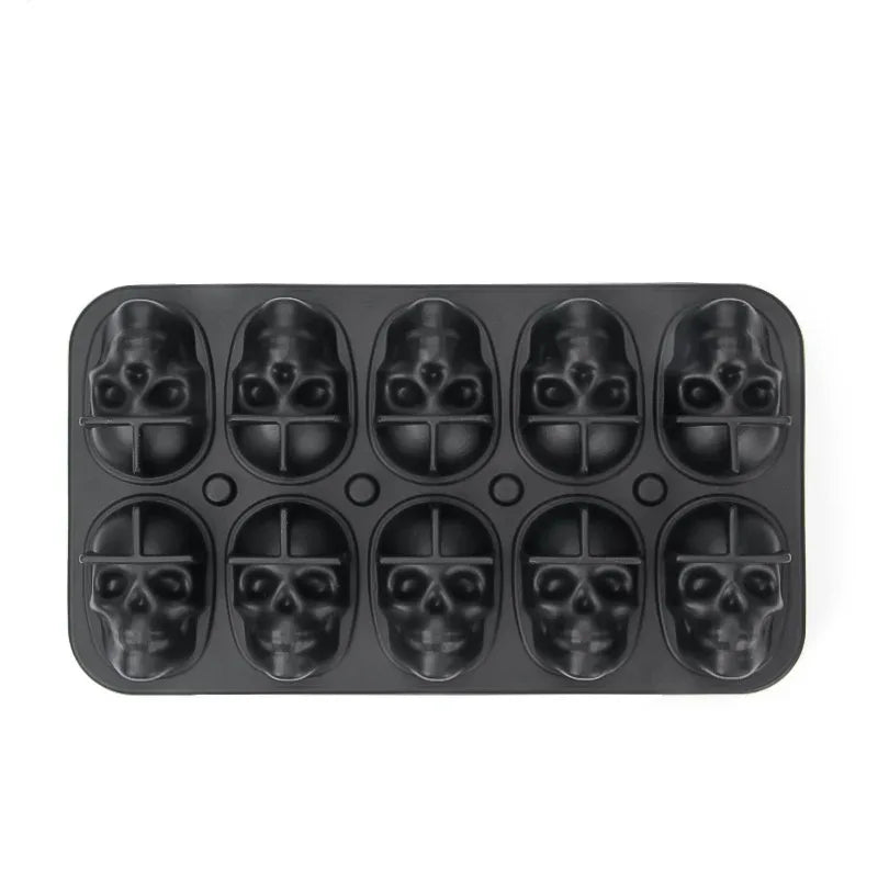 3D Skull Silicone Ice Ball Mold for Cocktails