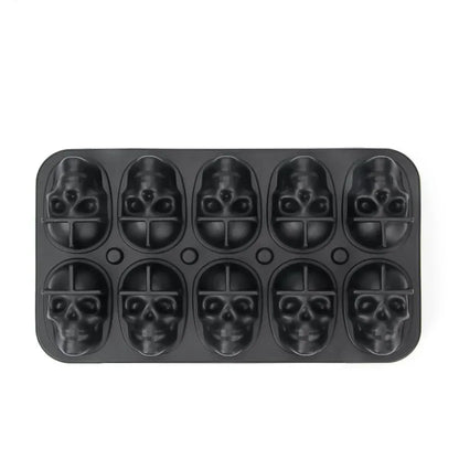 3D Skull Silicone Ice Ball Mold for Cocktails