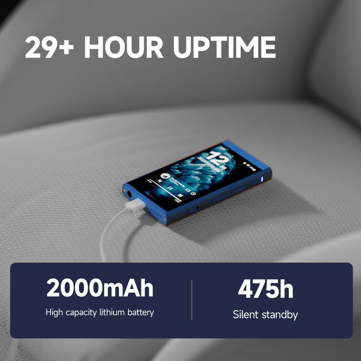 HiBy Digital M300 Android13 Music Player HiFi Bluetooth WiFi 32GB DSD256 PCM768 Web Radio Dual Mic Loudspeaker 29hr 3.5mm Output