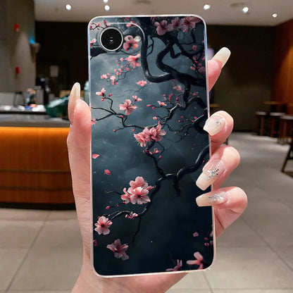 For iPhone 16e Case Clear Luxury Fashion Butterfly Flowers Soft TPU Silicone Jelly Back Cover for Apple iPhone 16e Phone Case