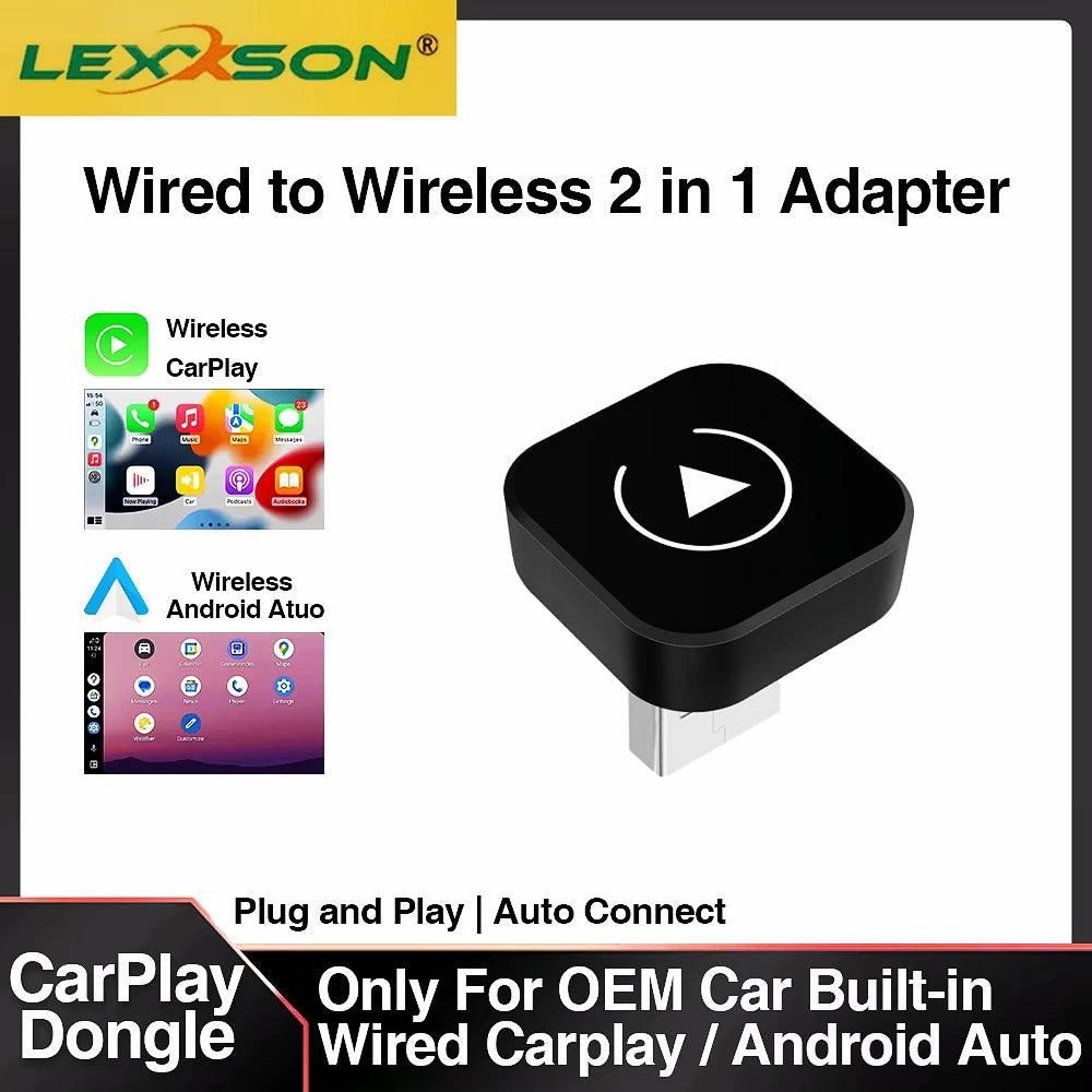 2-in-1 Wireless CarPlay Adapter Dongle