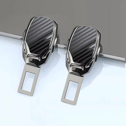 2Pcs Car Seat Belt Clip Extender Alloy Safety Seatbelt Lock Buckle Plug Insert Socket Extender Safety Buckle For Tesla Porsche