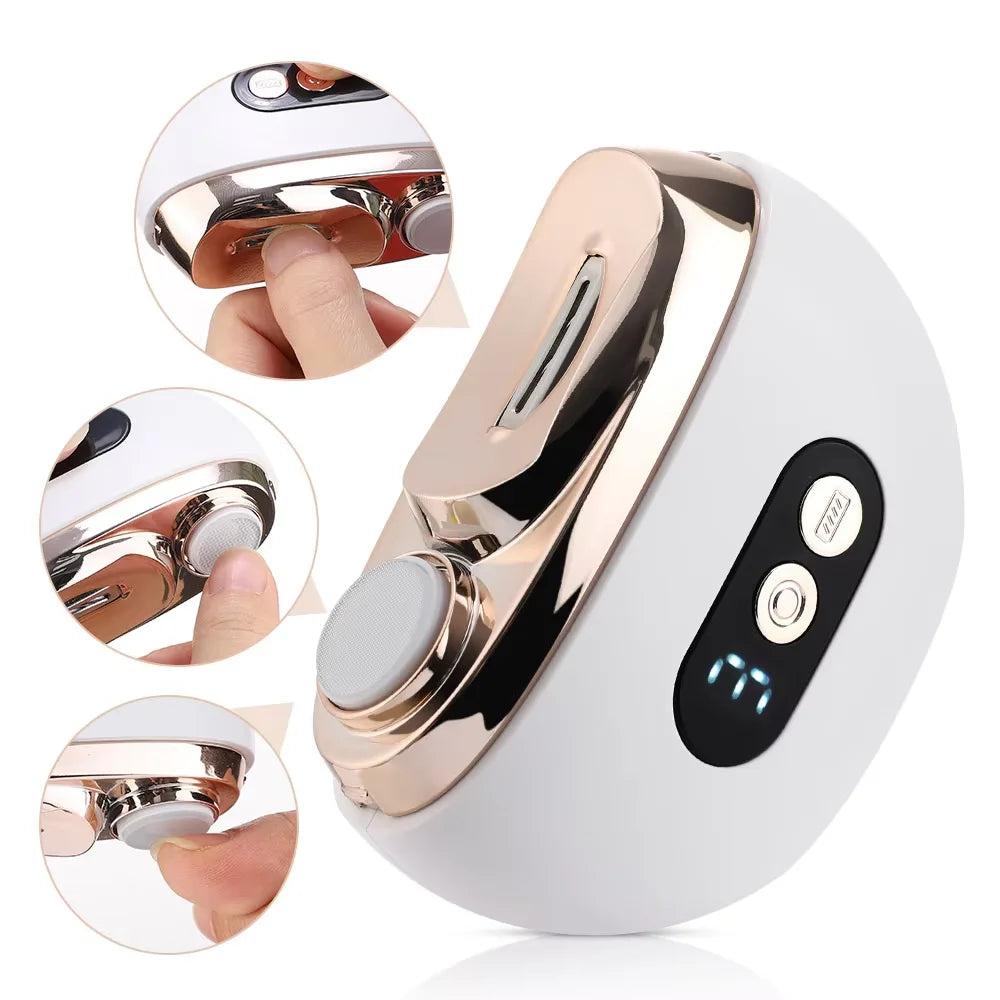 Electric Nail Clipper Cutter With LED Light Automatic Nail Grinder Trimmer For Baby Adult USB Mini Manicure Tools Nail Care