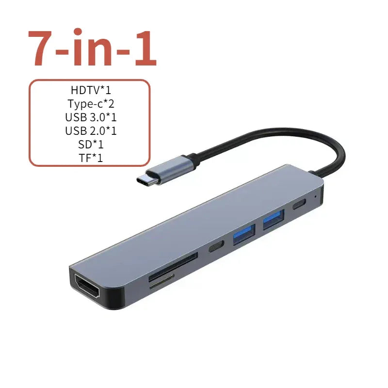 5-in-1 USB-C Hub with 4K HDMI & PD Charging