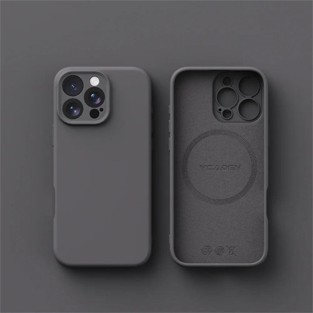 Luxury Liquid Silicone MagSafe Case for iPhone 17–11 Series