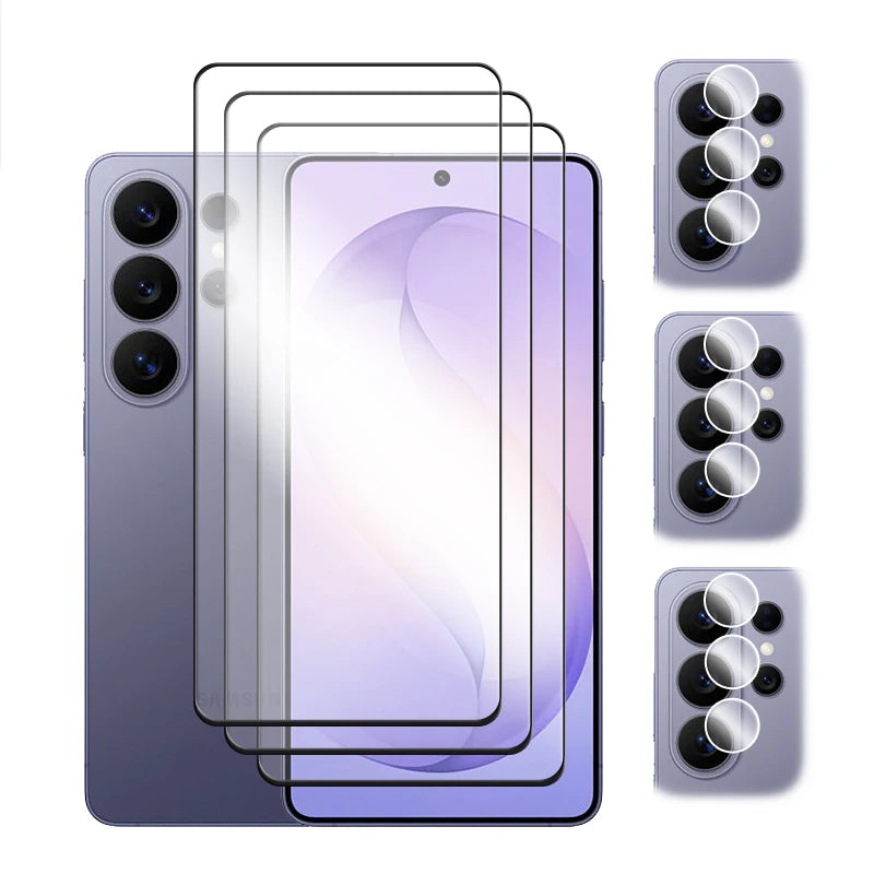 6in1 For Samsung Galaxy S26 Ultra Glass for S26 S26+ S26 Ultra Tempered Glass 2.5D Full Cover Screen Protector and Lens Film