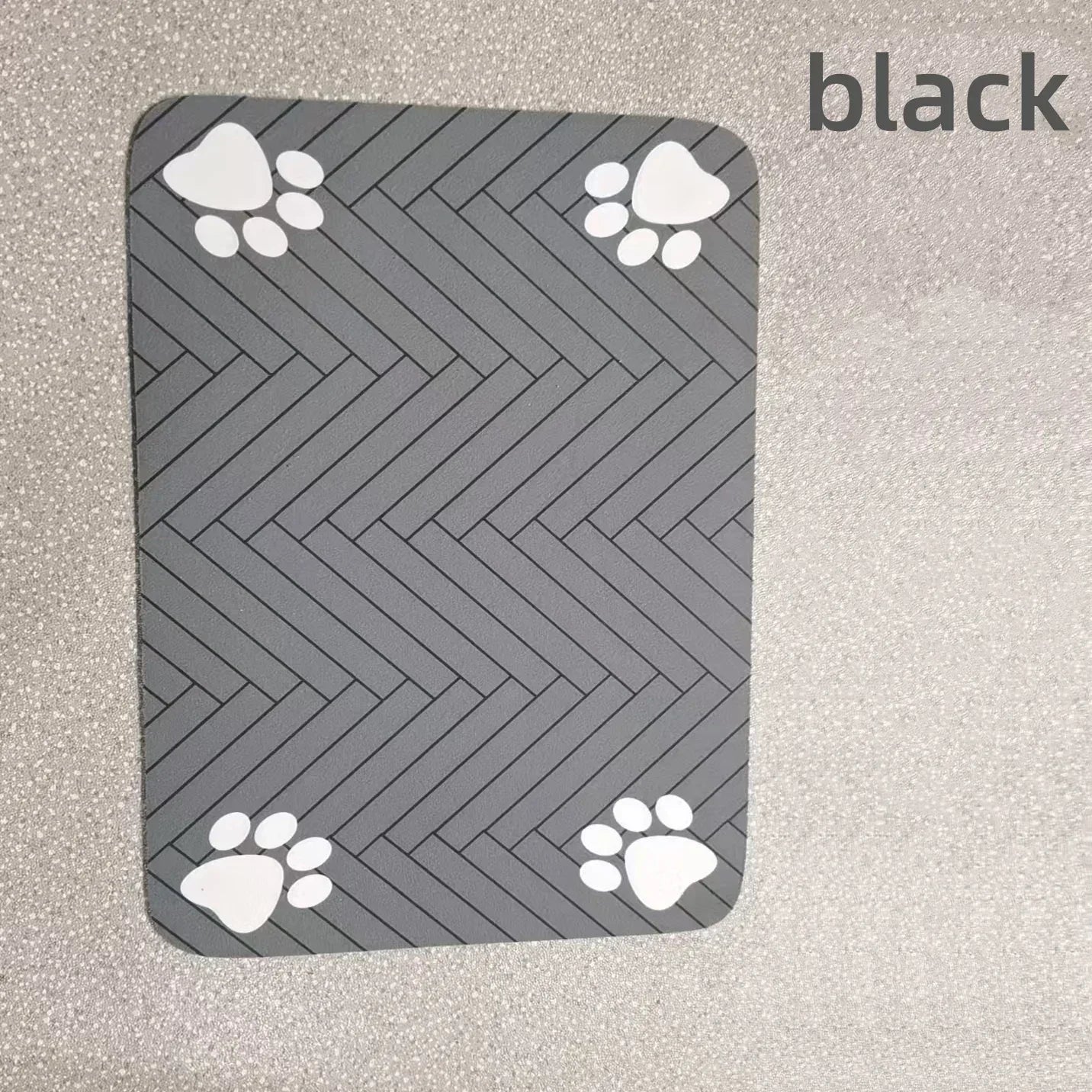 S（little kitten ）、M、L bsorbent Pet Feeding Mat, Waterproof Placemat for Dog & Cat Food & Water Bowls, Quick-Dry Rubber Backing - Urbizia