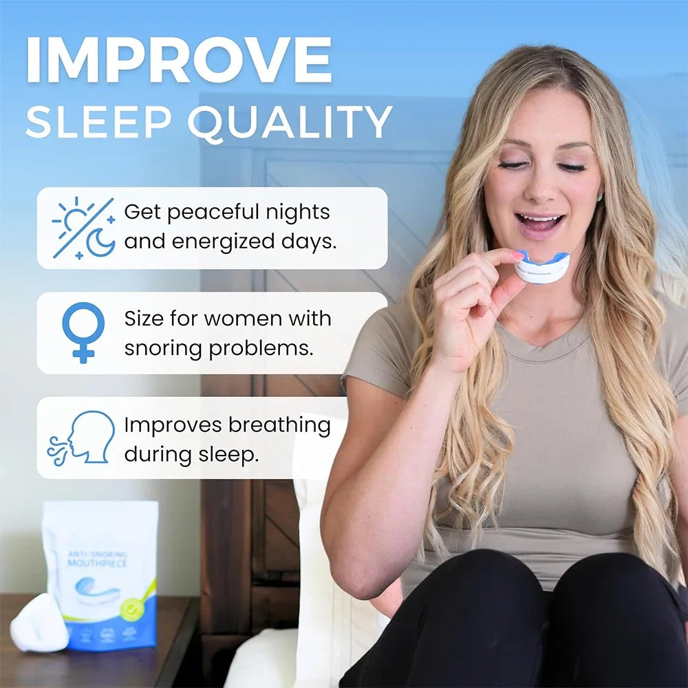 Adjustable Anti-Snore Mouthpiece Sleeping Mouth Guard Stop Snoring Device Nighttime Teeth Protection And Bruxism Relief