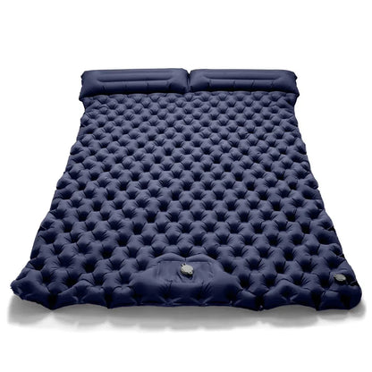 Outdoor Camping Double Inflatable Mattress Extra Wide Sleeping Pad Ultralight Folding Bed Sleeping Mat Car Travel Mat - Urbizia