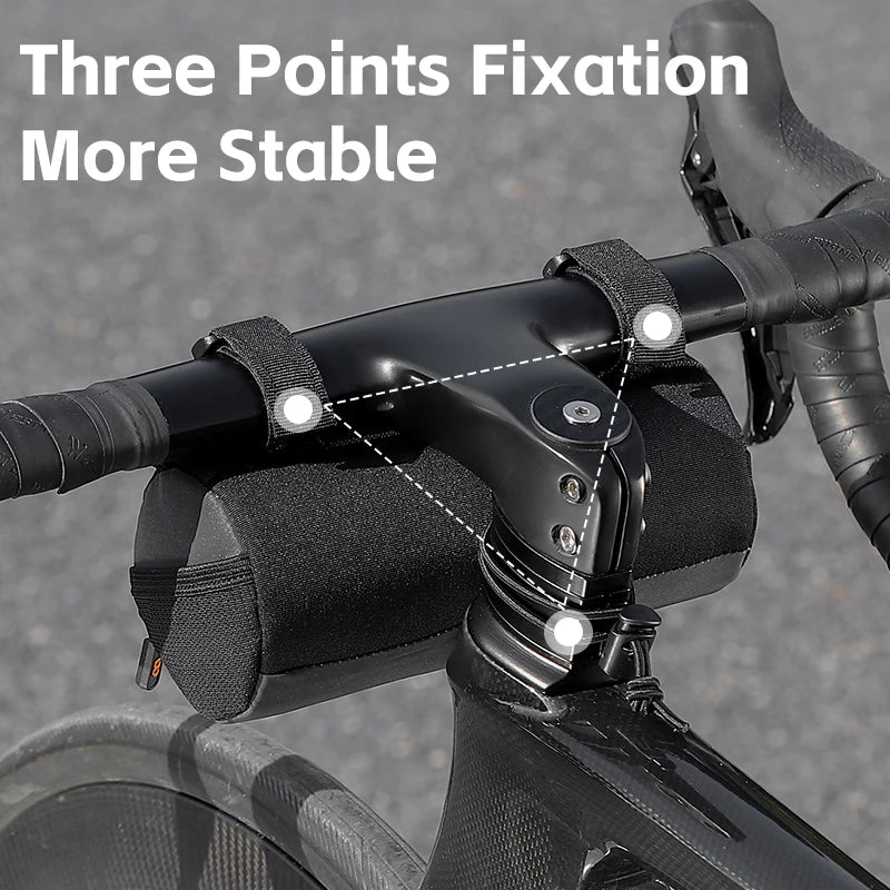 WEST BIKING Bike Handlebar Bag Portable Reflective Shoulder Bag For Cycling MTB Road Bike Scooter Front Tool Bags Elastic Band