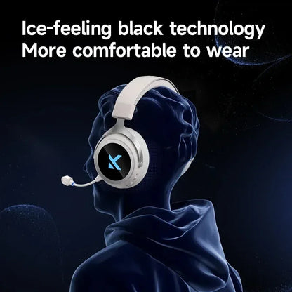 MCHOSE X9 Wireless Headworn Game 7.1 Headset Bluetooth 2.4G Three Mode 53mm Aluminum Foil Polymer Diaphragm eSports Gift Headset - Urbizia