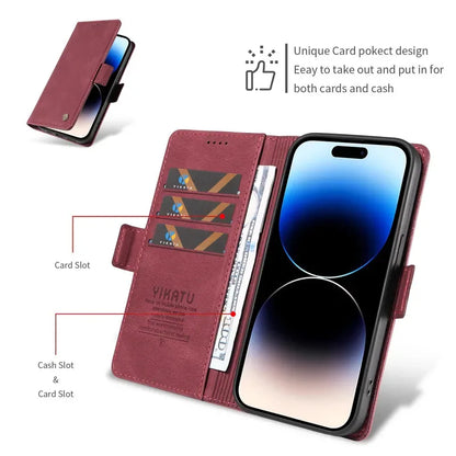 Magnetic Flip Wallet Case For Samsung Galaxy S8 S9 S10 Plus S20 S21 FE S22 S23 S24 S25 Ultra Holder Leather Stand Book Bag Cover