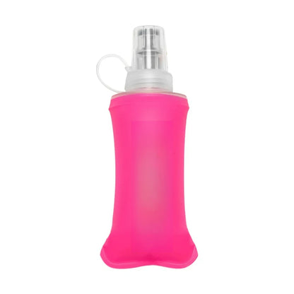 Foldable Silicone Water Bottle with Bite Valve, 150ml/250ml/500ml Lightweight Travel Bottle, No Leakage for Hiking Running Campi