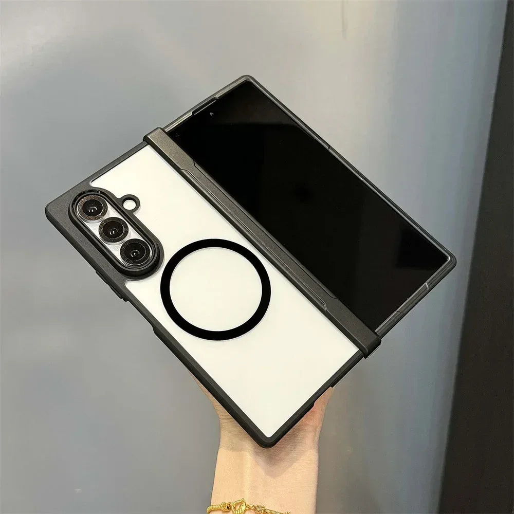 MagSafe Matte Transparent Case for Samsung Galaxy Z Fold 7
