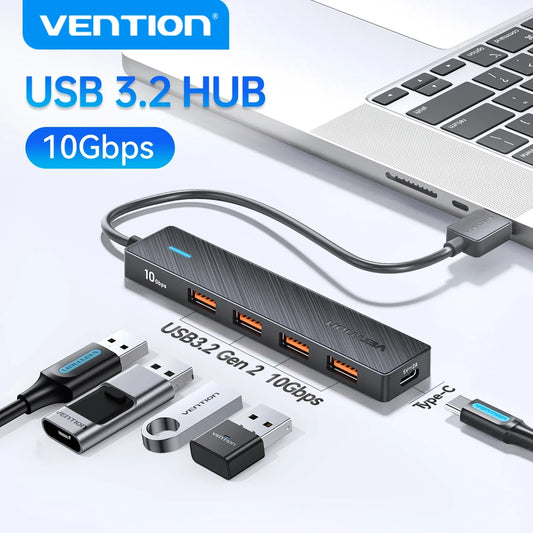 5-in-1 USB-C Hub 10Gbps High-Speed Multiport Adapter