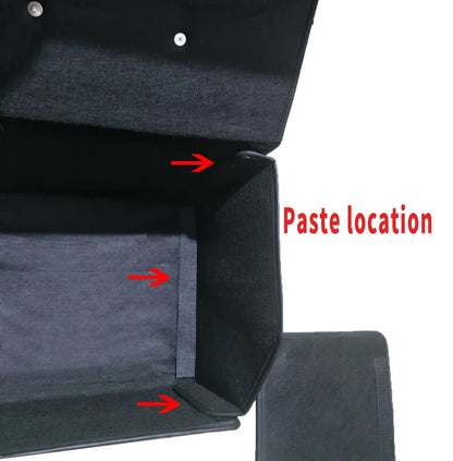 Car Trunk Organizer Box Large Capacity Auto Multiuse Tools Storage Bag Stowing Tidying Leather Folding For Emergency Storage Bo - Urbizia