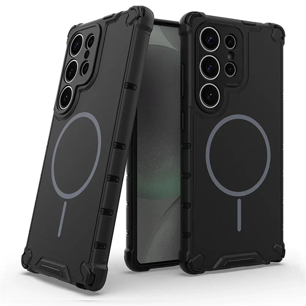 Anti-Slip Magnetic Bumper Armor Case for Samsung Galaxy Series