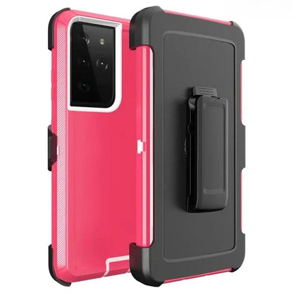 3-in-1 Military Armor Shockproof Phone Case For Samsung S26 S26 Plus S26 Ultra Otter Case Box Belt Clip Protective Cover
