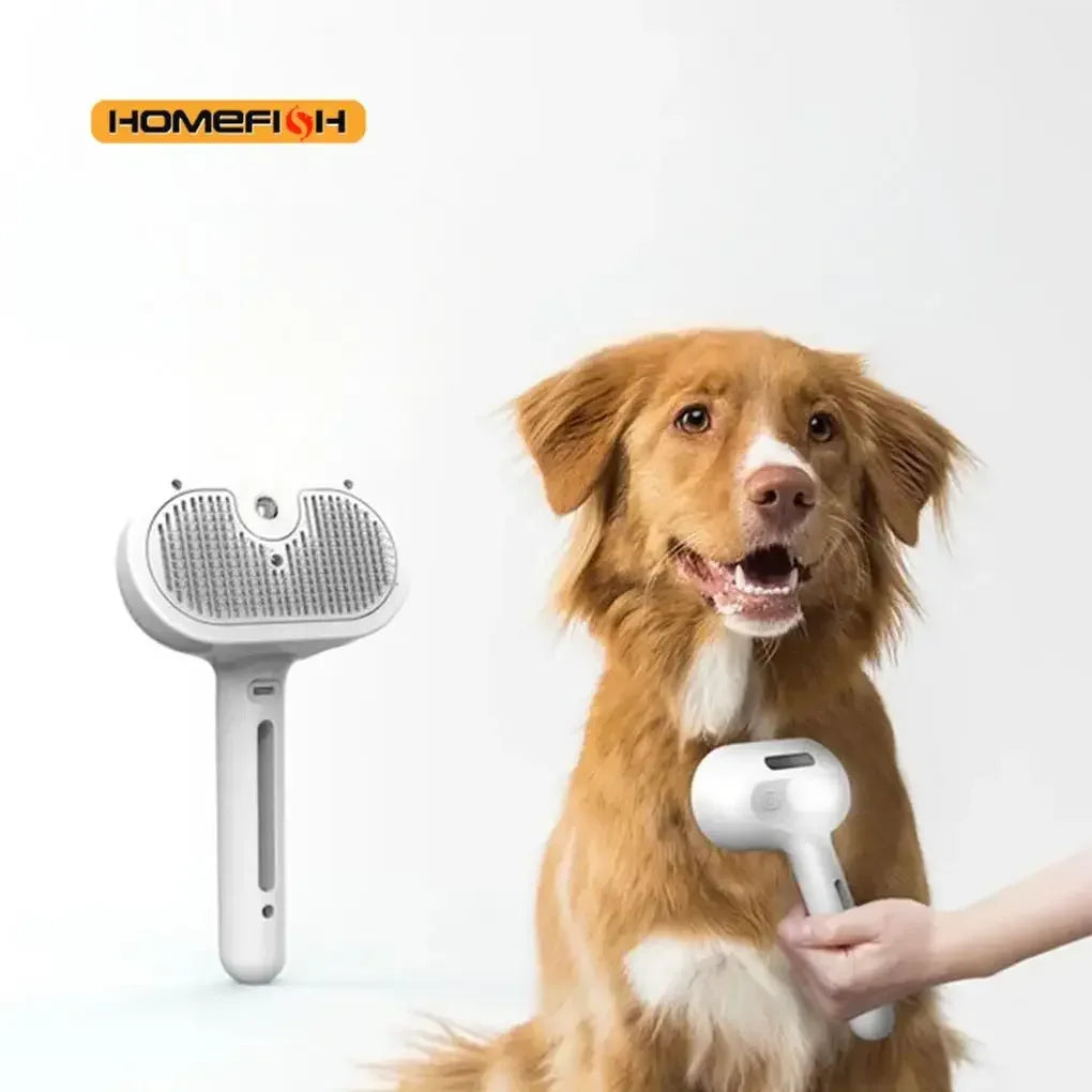 Steam Spray Dog Grooming Brush Unique Steam Brush For Dogs Luxury Grooming Brush Dog Steam Brush - Urbizia