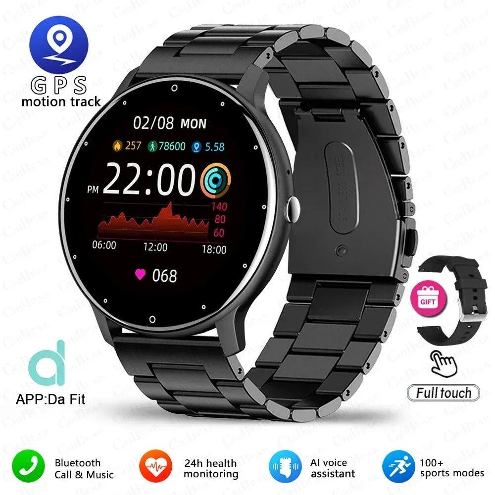 New Smart Watch Men Sports Fitness Watch Heart Rate Full Touch Screen Bluetooth Call 2025 New Ultra Light Smartwatch - Urbizia
