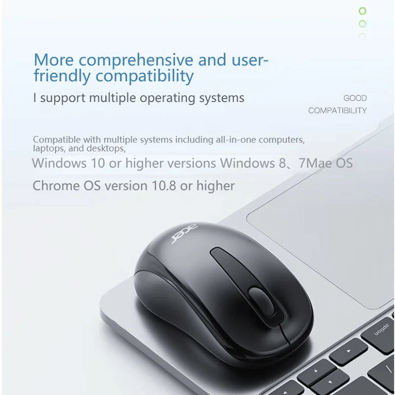 Acer 2.4Ghz Wireless Mouse Optical Portable Business Office Silent Mouse Suitable For Computer Laptop Notebook PC Esports Games
