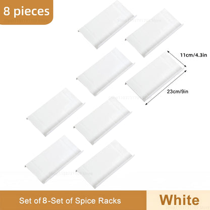 4-Layer Adjustable Spice Drawer Organizer Rack Set