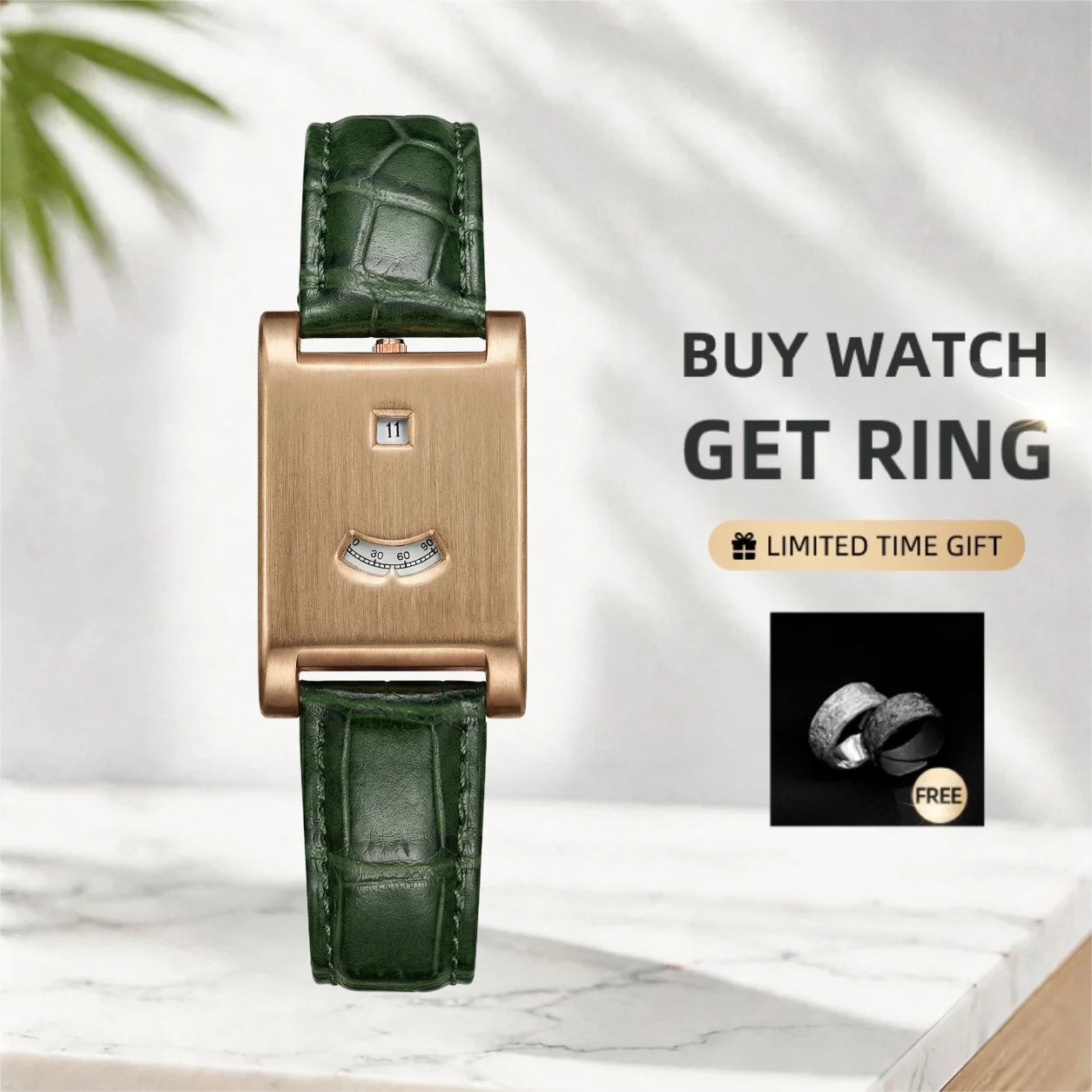 CILOA Men Square High Quality Men's Tank Watch Luxury Men's Watches Man Automatic Mechanical Men Steeldive Man Elegant Gift