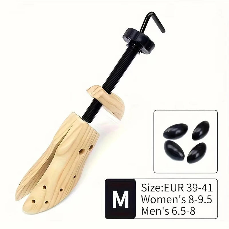 Shoe Trees Wooden Shoe Stretcher,Adjustable in Length and Width Size for Men and Women, Wood Shaper Stretches Length & Width