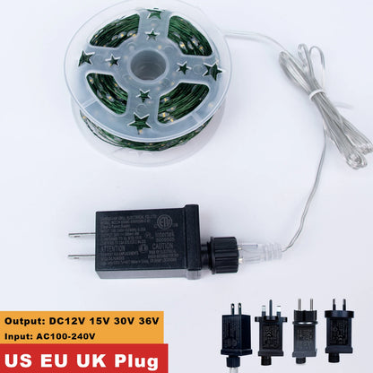 Twinkle Star Christmas Tree Garland Lights