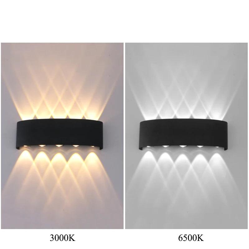 Up and Down LED Wall Lamp – Indoor & Outdoor, Waterproof