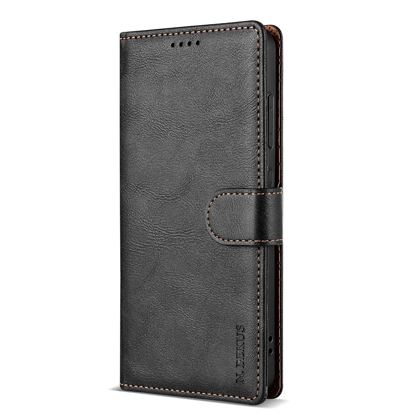 Business Leather Flip Wallet Case for Samsung Galaxy