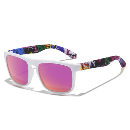 Retro Square Polarized Cycling Sunglasses UV400 Unisex