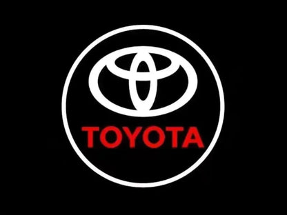 2PCS LED door welcome Lamp logo light For Toyota Camry Highlander Land Cruiser Prado Avalon Reiz Rav4 Crown CHR Prius accessory