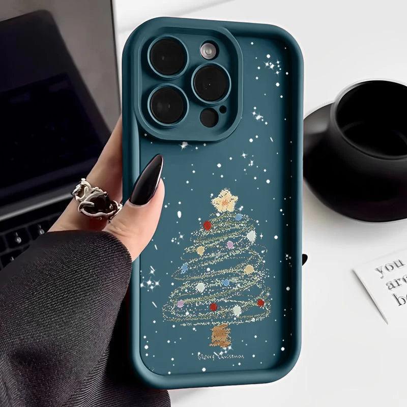 Christmas Tree Soft TPU Case for iPhone Shockproof Cover